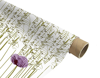 紫色罌粟花（白底）