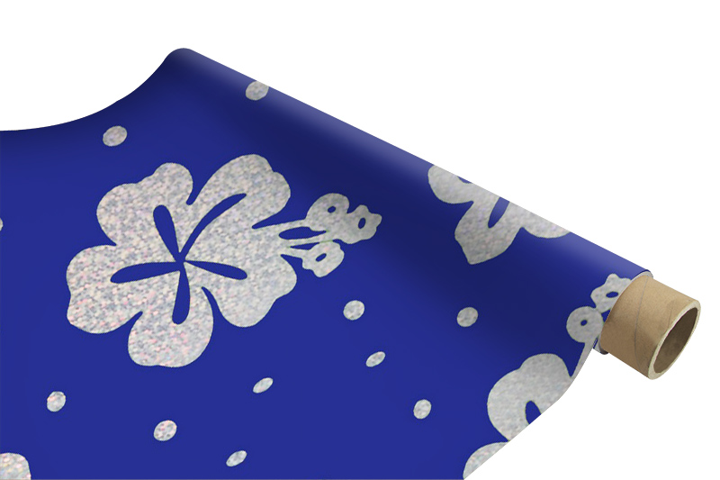 Laser-Plum-Blossom-(-Dark-Blue-Backing)-鐳射梅花（深藍(lán)底）